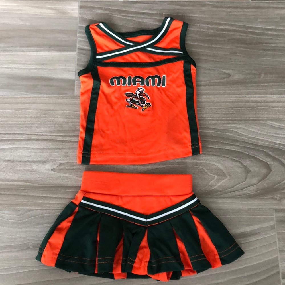 Baby Girl Miami Hurricanes Cheerleader Uniform